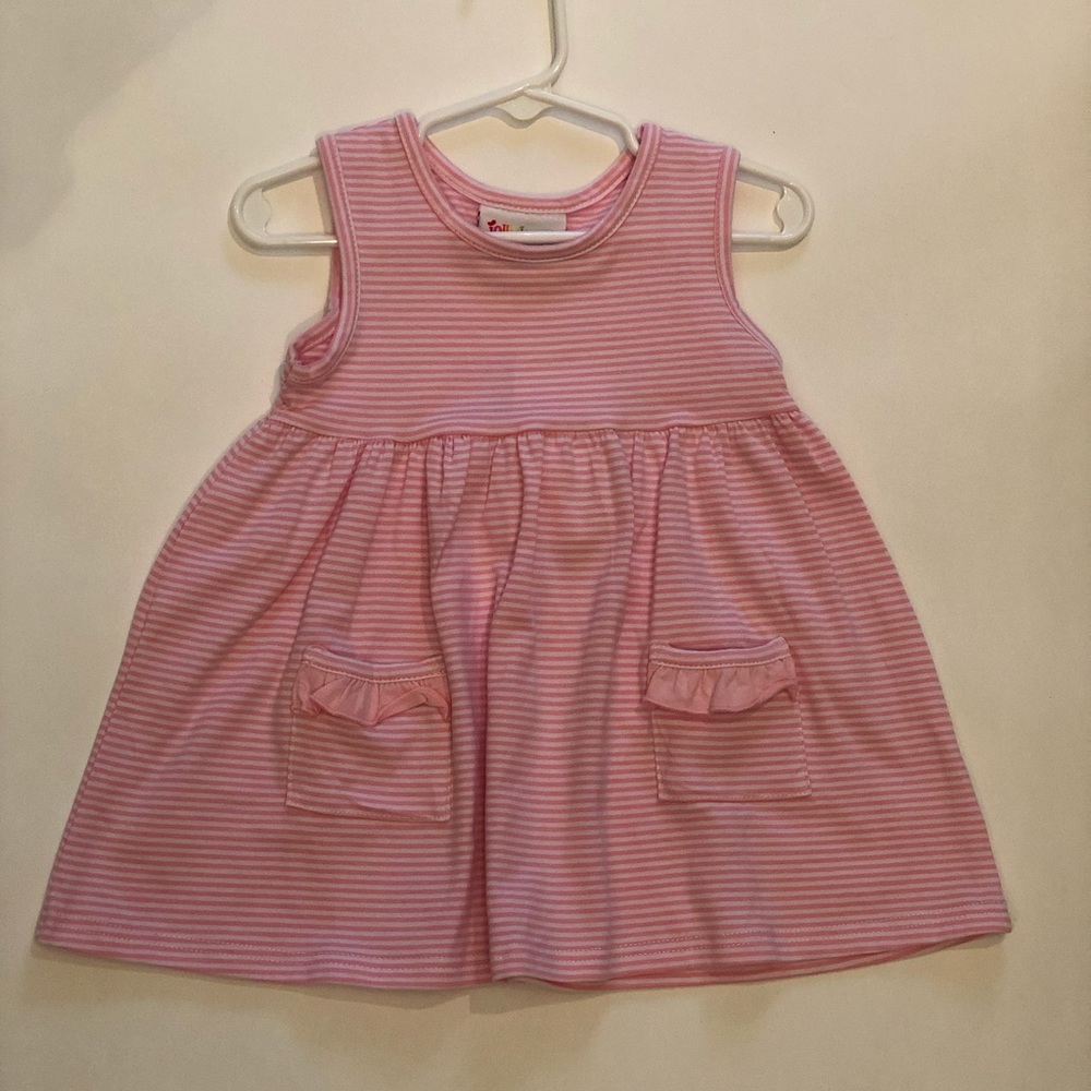 Girls SmockCandy Pink Striped dress